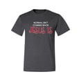 thumbnail image 3 of Normal Isnâ€™t Coming Back Jesus Is Inspirational/Christian Men's Graphic T-Shirt, Heather Black, 4X-Large, 3 of 5
