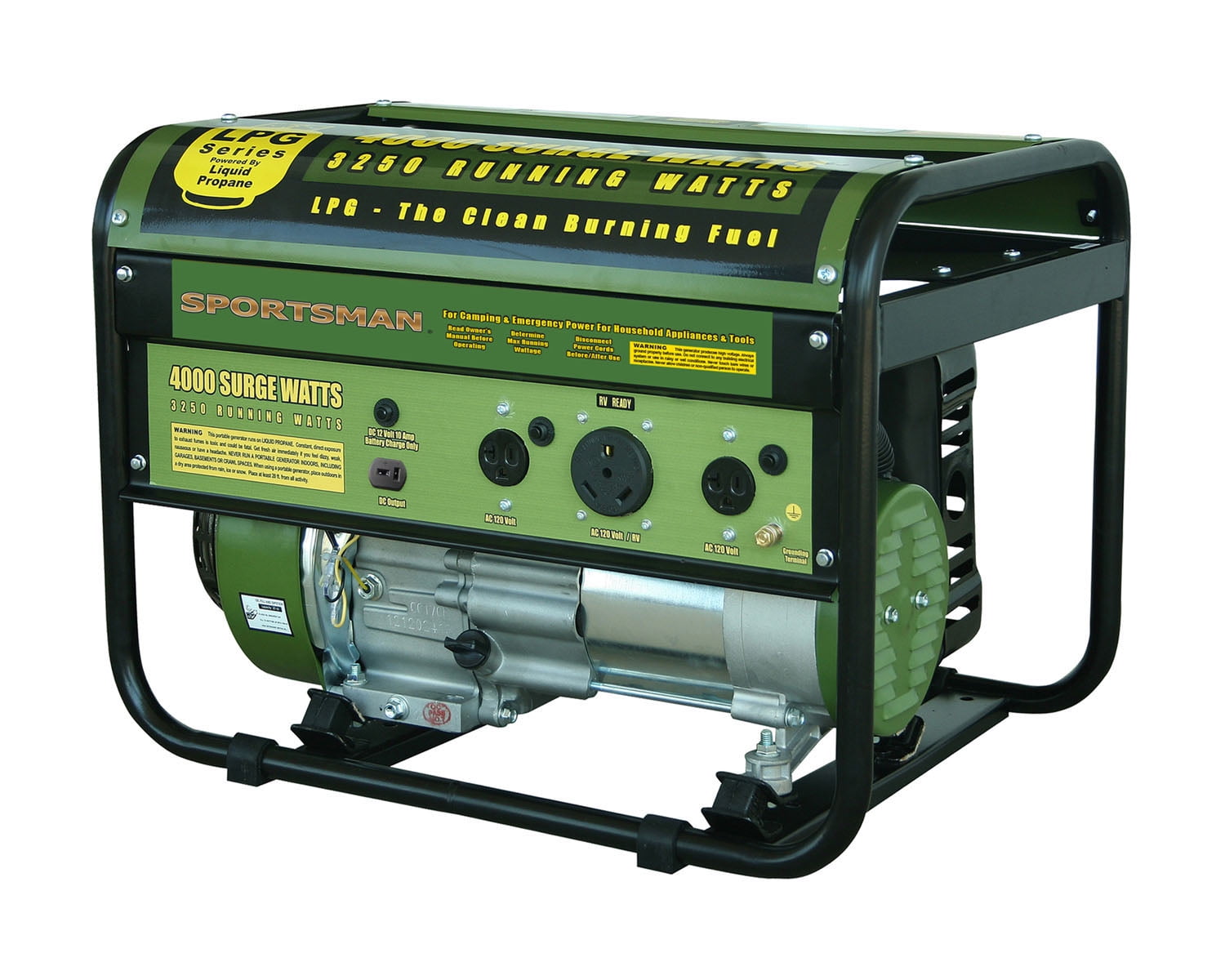 Offex Propane 4000 Watt CARB Approved Portable Generator Green