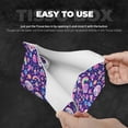 thumbnail image 5 of Lsque Skull mushroom rainbow Printed Long Tissue Box Cover Holder, Facial Paper Organizer Dispenser,Triangle with Bottom Belt, PVC Leather Decorative Organizer, 5 of 9