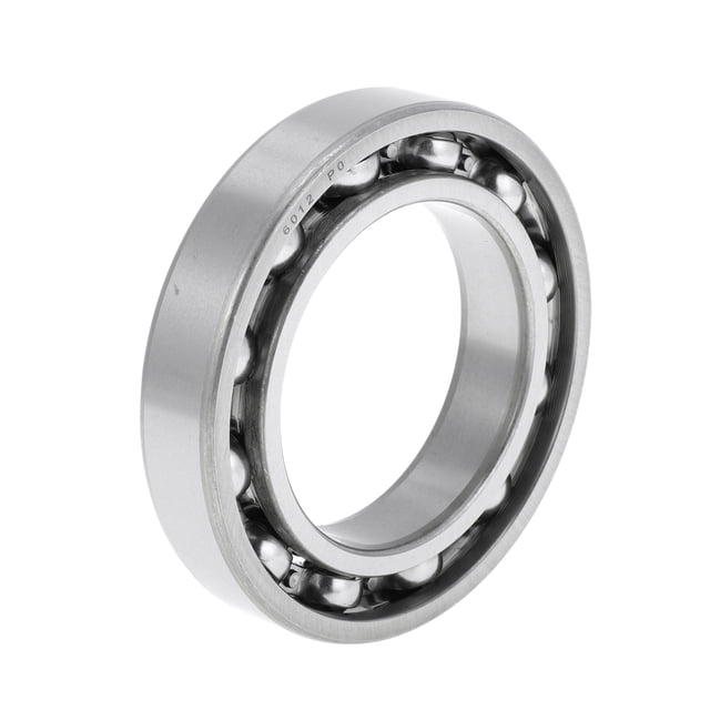 Unique Bargains Roulements à Billes à Rainure Profonde 6012 P0 60x95x18mm Roulements Lubrifiés Type Ouvert Ton Argenté Roue de Trottinette Planche à Roulettes