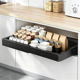 thumbnail image 1 of Organizador de Gabinete Extraíble, Cajones Deslizables para Utensilios de Cocina, Almacenamiento de Cocina, Organizador de Alacena para Armario Estante, Negro, 1 of 4
