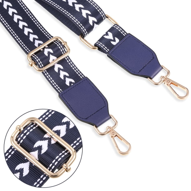 Qarigey Correas de hombro de aplicación amplia, bolso de mano con correa ajustable a prueba de arañazos y nailon Ropa, zapatos y accesorios Miscelánea Azul oscuro