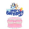 thumbnail image 3 of Bluey-adornos familiares para Tartas, suministros de fiesta de cumpleaños de Bingo, decoración de cupcakes de mesa para niños y niñas, regalos, juguetes, recuerdo de Baby Shower, 3 of 5