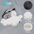 thumbnail image 5 of Unique Bargains Rear Left Driver Side Power Door Lock Actuator Motor for Audi A4 A5 Q3 Q5 No.8K0839015B/8K0839015D, 5 of 6