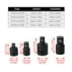 thumbnail image 2 of Reductor de adaptador de enchufe de impacto, 4 Uds., 1/4 pulgadas, 3/8 pulgadas, 1/2 pulgadas, conv Tomshoo  Llave de vaso, 2 of 7