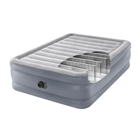 Intex 20 Dura-Beam Deluxe Raised Air Bed Mattress with Internal Pump - Queen