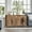 Honey Brown, variant on LEDREM Farmhouse Buffet Cabinet - 2 Drawers with Dividers, Adjustable Shelves & Cable Management, Multi-Functional Storage, Rustic White and Honey Brown