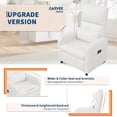 thumbnail image 3 of Garvee Electric Recliner Chair for Adult, Lazy Boy Recliner with Tall Back & Overstuffed Seat, White, 3 of 6