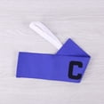 thumbnail image 3 of Football Soccer Captain Armband Adjustable Soccer Rugby Basketball Player Bands (Blue), 3 of 4