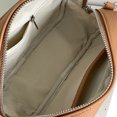 thumbnail image 4 of Bolso de hombro de cuero de PU bolso de mujer con borla bolso de mano de color sólido (marrón), 4 of 9