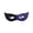 Purple, variant on Halloween Textured Two-Tone Eye Mask, Split-Color Half-Face Masquerade with Elastic Strap (1 PC Mask) Blue One Size