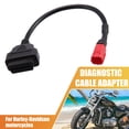 thumbnail image 2 of Unique Bargains 1.09ft 6 Pin to OBDII Cable Cord Diagnostic Adapter Cable Motorcycle Scanner Diagnostic Cable Adapter, 2 of 6