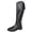 #1 Black, variant on Taqqpue Women Boots Fold Over Wedge Boots for Women Knee High Zipper Round Toe Tall Boots Wide Calf High Heel Long Boots