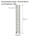 thumbnail image 3 of Compressed Spring,3mm OD, 0.3mm Wire Size, 14mm Compressed Length, 35mm Free Length,2.6N Load Capacity,Gray,10 pcs, 3 of 5