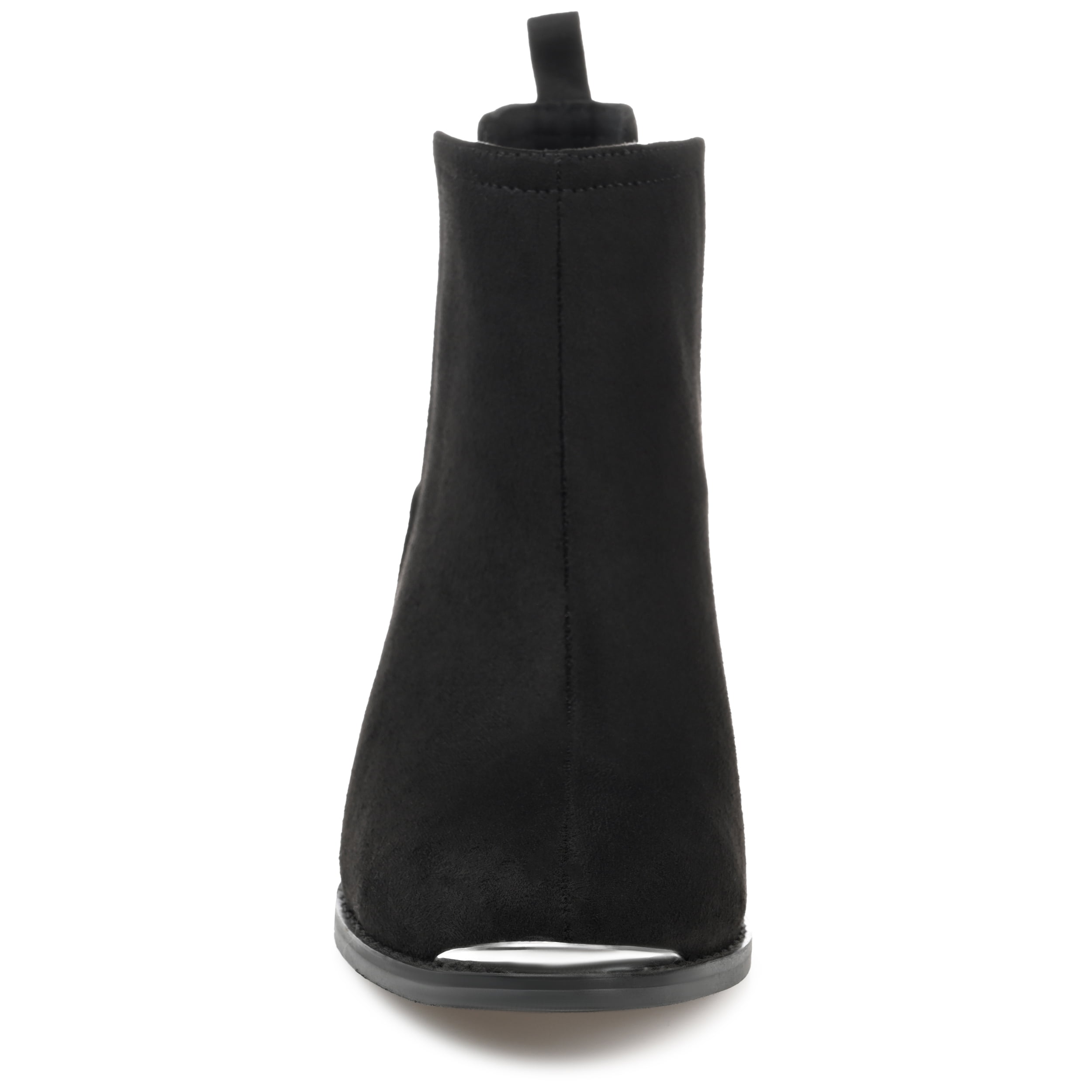 Journee Womens Issla Pull On Stacked Heel Booties, Widths Available