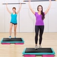 thumbnail image 2 of Adjustable 43" Aerobic Stepper Trainer Fitness Club Cardio Exercise w/ Risers, 2 of 10