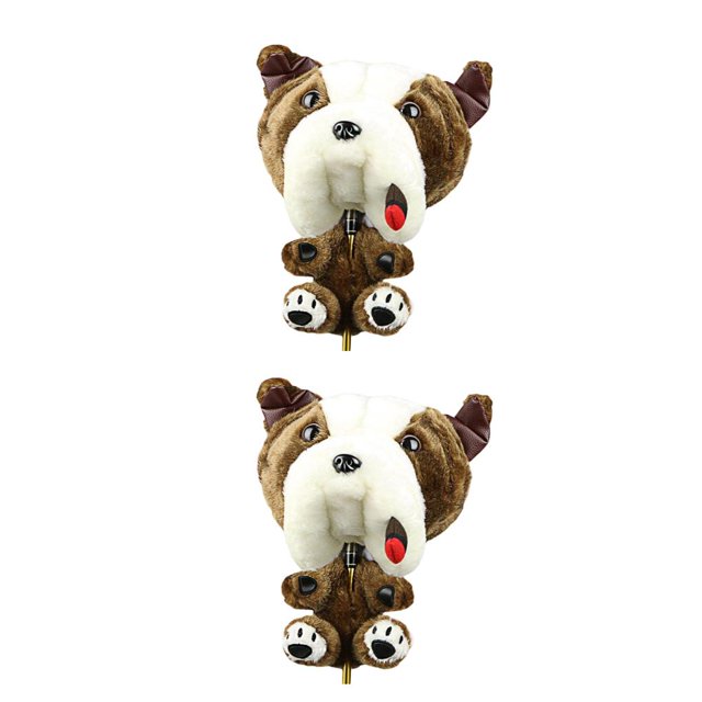 Toystoory PU Leather Golf Alignment Stick Headcover Made Well Swing Trainer Premium Perro 2piezas