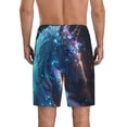 thumbnail image 4 of Lsque Crystal Pattern White Horse Mens Sleep Pajama Shorts,Short Pajama Pants, Cotton Ultra-Soft Knit-X-Large, 4 of 9