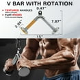 thumbnail image 3 of BalanceFrom Cable Handle Attachments for Pulley and Cable Systems, Functional Trainers, and Lat Pulldown Machines - Universal Fit, 3 of 5