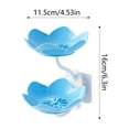 thumbnail image 2 of TIELUTT Soap Dish Holder for Shower Double Layer Cute Shape Tray Wall Mounted Shampoo No Paper Towel Holder Clear Bathroom Organizer Bathroom Towel Rack Set Bathroom for Wall Microfiber Beach Towels, 2 of 4