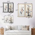 thumbnail image 4 of Designart "Vintage Tree of Wisdom Geometric I" Modern Geometric Framed Wall Art Set Of 2 - Modern Blue Frame Gallery Set For Office Decor, 4 of 6
