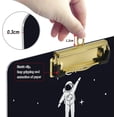 thumbnail image 3 of FMSHPON Galaxy Astronaut Aviation Clipboard Hardboard Wood Nursing Clip Board and Pull for Standard A4 Letter 13x9 inches, 3 of 7