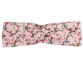 thumbnail image 1 of Floral Headband, Japanese Sakura Tree Concept with Blossoming Flower on Delicate Branches, Elastic and Soft Women's Bandana for Sports and Everyday Use, Grey Red Coconut, by Ambesonne, 1 of 3