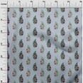 thumbnail image 2 of oneOone Georgette Viscose Fabric Leaves & Floral Block Printed Craft Fabric BTY 42 Inch Wide, 2 of 4