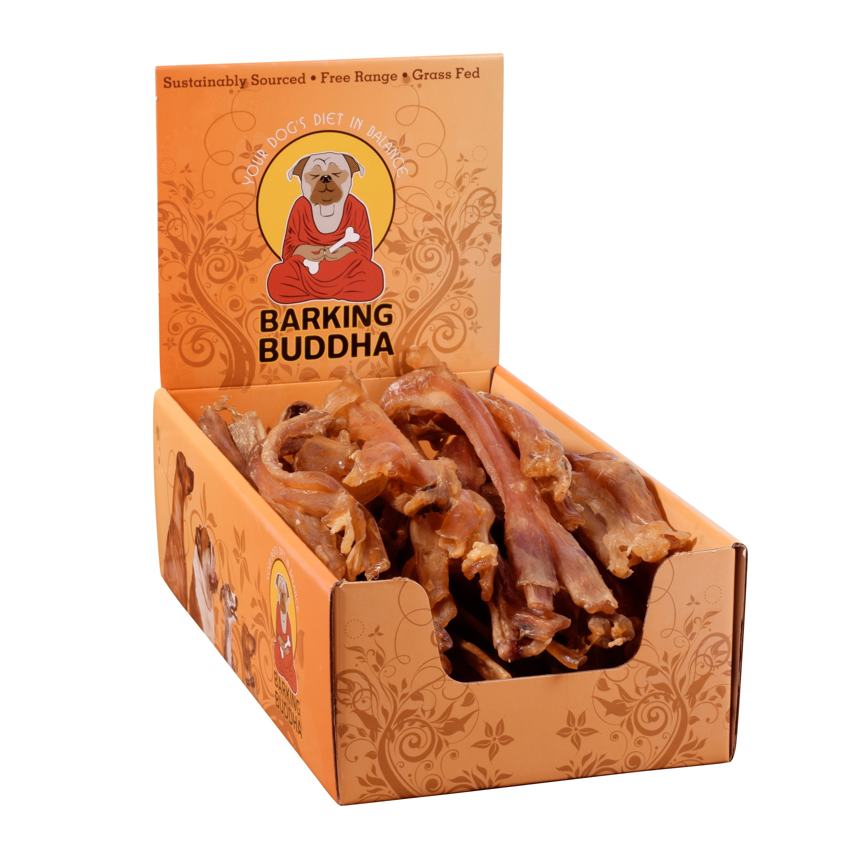 Barking Buddha XL Beef Tendon Chews Grain Free Beef Chews Dog Treat, 30