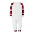 thumbnail image 5 of Fiomva Family Matching Christmas Pajamas Set, Xmas Tree Letter Print Round Neck Long Sleeve Tops Plaid Long Pants for Parents Kids, 5 of 10