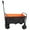 Black+Yellow, variant on HQZX Mini Folding Wagon Garden Shopping Beach Cart,Black+Blue+Brake