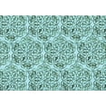 thumbnail image 1 of Ahgly Company Machine Washable Indoor Rectangle Transitional Tron Blue Area Rugs, 5' x 7', 1 of 7