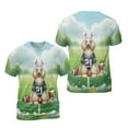thumbnail image 3 of Happy Easter Hello Spring Afghan Hound Playing Football All Over Print 3D Shirt Unisex Merch Dog Lover - 13003, 3 of 6