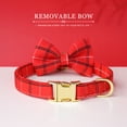 thumbnail image 4 of Pet Artist Adjustable Dog Collar with Cute Bow Tie - Fashion Plaid Pet Neck Strap for Puppy & Cat with Metal Buckle, Multiple Colors & Sizes, 4 of 9