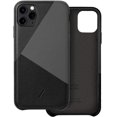 thumbnail image 1 of Native Union Clic Marquetry Case - Handcrafted with Italian Nappa Leather Cover Fully Wrapped Leather Finish for Sleek Protection- Compatible with iPhone 11 Pro Max (Black), 1 of 1