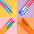 thumbnail image 6 of Makeup Brushes Set - 10 Pcs Premium Synthetic Colorful Makeup Brushes, Concealer, Foundation, Powder, Eye Shadow & Eyebrow Brushes, Makeup Brush Kit, Brush Set Make Up Professional Makeup Brushes, 6 of 9