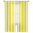 thumbnail image 3 of Yellow Striped Sheer Curtains 96 Inches Long 2 Panels Set, Window Sheer Curtains for Living Room/Bedroom, Modern Farmhouse Yellow White Stripes Light Filtering Rod Pocket Curtain 52'' x 96'' x 2, 3 of 7