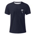 thumbnail image 1 of Men's Hawaii Printed T-Shirt Men's Loose Casual Short Sleeve TopL, 1 of 4