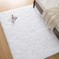 thumbnail image 2 of Lochas Soft Fluffy Rugs Shaggy Plush Area Rug for Bedroom Living Room Home Decor Floor Carpet, 3'x5',White, 2 of 7