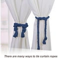 thumbnail image 2 of Visland 2 Pcs Natural Cotton Curtain Tiebacks- Farmhouse Style Curtain Holdback Rope, Curtain Decorative Holdbacks for Rural Style Drapery Tieback, 2 of 5