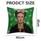 thumbnail image 5 of Funda de almohada inspirada en Frida Kahlo, cojines de silla con arte mexicano vibrante con diseño de pintura al óleo, tela de mezcla de lino transpirable para la decoración de su hogar, cremallera, 5 of 5