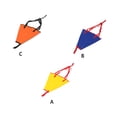 thumbnail image 2 of Eigraketly Ancla de mar, artesanía multicolor, suministros para Kayak, pieza reemplazada, accesorios para barcos, freno de deriva de tamaño Deportes acuáticos Azul rojo, 2 of 6