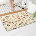thumbnail image 3 of Red Mushroom Line Light Pattern Bathroom Rugs Mat,Non Slip Microfiber Bathroom Rug,Rubber Backing,Soft Bathroom Mats for Bathroom Floor,Tub and Shower,17x30in(43x75cm), 3 of 3
