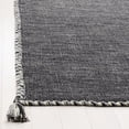 thumbnail image 5 of SAFAVIEH Montauk Bijar Jace Solid Soft Braided Cotton Area Rug, Grey/Black, 5' x 8', 5 of 8