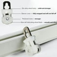 thumbnail image 5 of GXCZ Curtain Rods For Windows Curtain Track Set, Ceiling Track For Curtains, Curtain Double Tracks Ceiling Or Wall Mount Heavy-Duty Curtain Rails For Living Room Bedroom Room Divider(Champagne-Ceiling,6m-4x150cm), 5 of 6