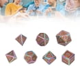 thumbnail image 4 of Dados poliédricos artesanía exquisita de metal Juego de dados de varios lados de 7 piezas para fiestas en el hogar para mayores de 14 años ANGGREK Otros, 4 of 8