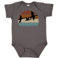 thumbnail image 3 of Inktastic Duck Hunting Retro Sunset Hunter Boys or Girls Baby Bodysuit, 3 of 5