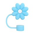 thumbnail image 2 of Easy to Clean Straw Lid 3pcs Straw Cover Flower Shape Silicone Straw Lid Durable Dust-proof Straw End Plug for Indoor Outdoor Use Silicone Straw Cover, 2 of 8