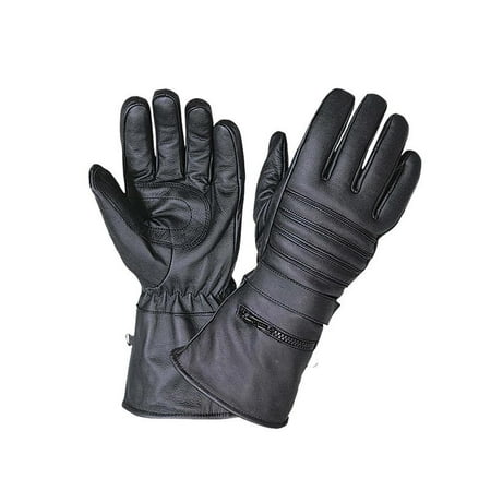 Mens Motorcycle Gauntlet Gloves with Rain Cover