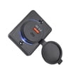 thumbnail image 2 of Toma de corriente para coche de PC, accesorios adaptadores de carga USB 3,0 de carga rápida universal antiflaming preperforados modificados 18W Cargadores de dispositivos electrónicos Luz azul, 2 of 6